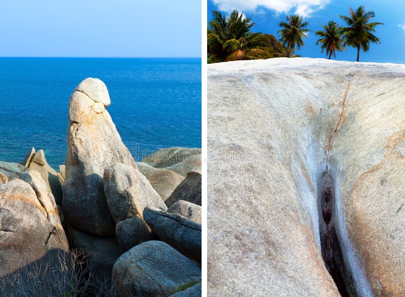 Grandmother & Grandfather Rocks (Hin Ta Hin Yai)